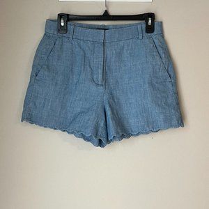 J. Crew Cotton Shorts (Scalloped Hem)